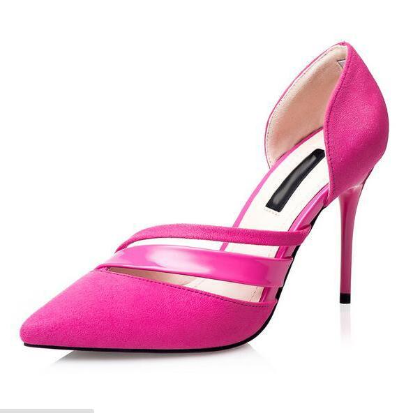 pointed toe open heels